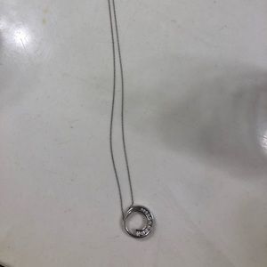 Silver circle pendant